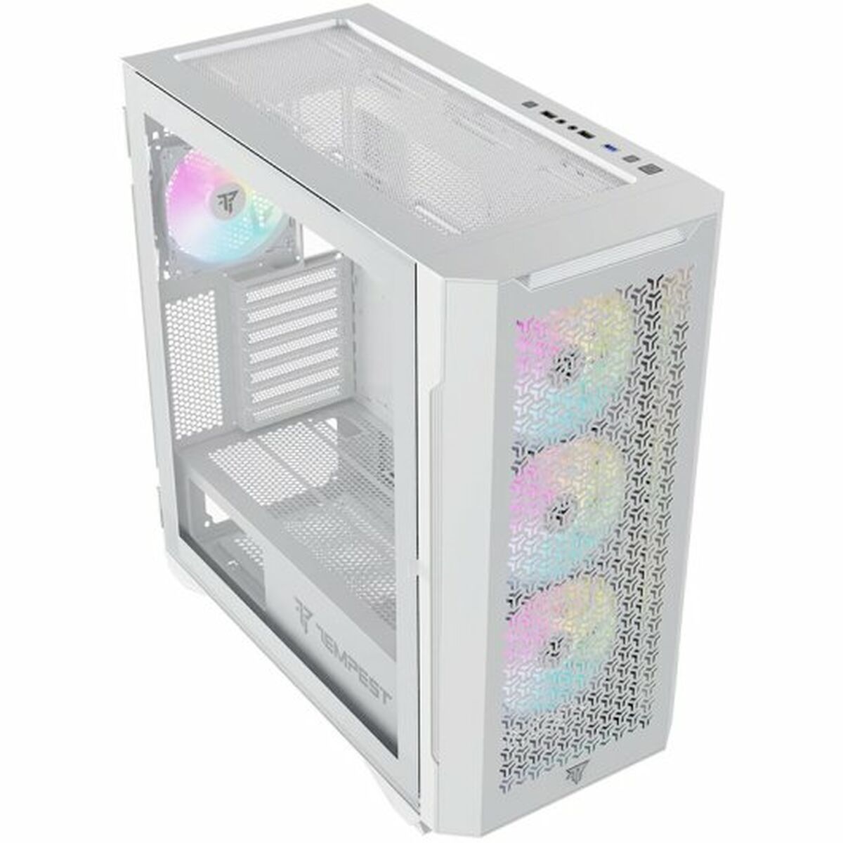 Case computer desktop ATX Tempest Bastion Bianco - Disponibile in 3-4 giorni lavorativi Tempest