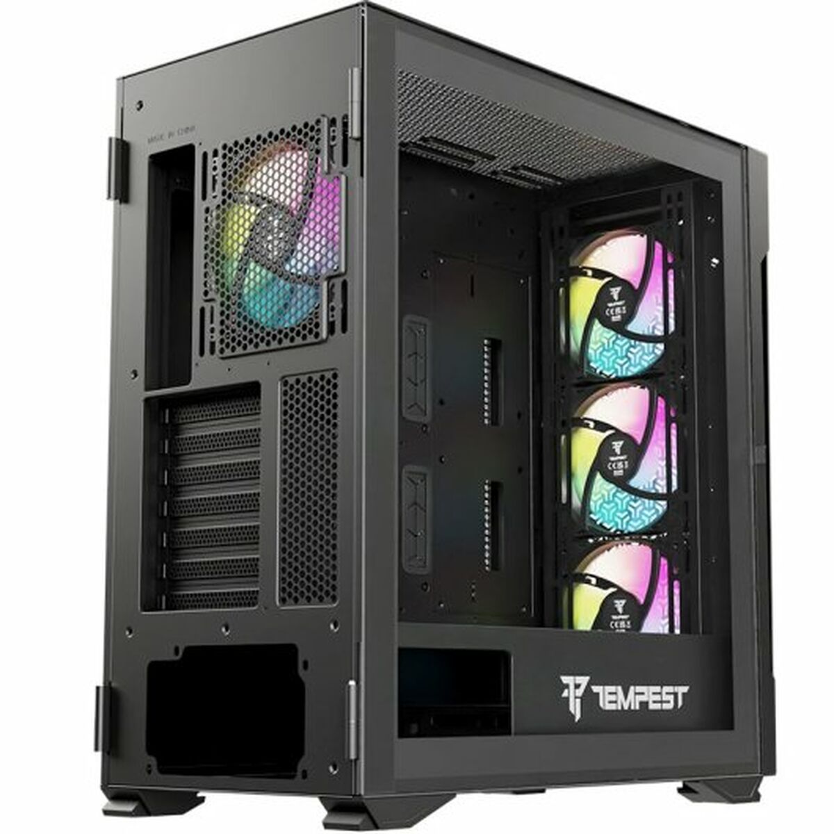 Case computer desktop ATX Tempest Bastion Nero - Disponibile in 3-4 giorni lavorativi Tempest