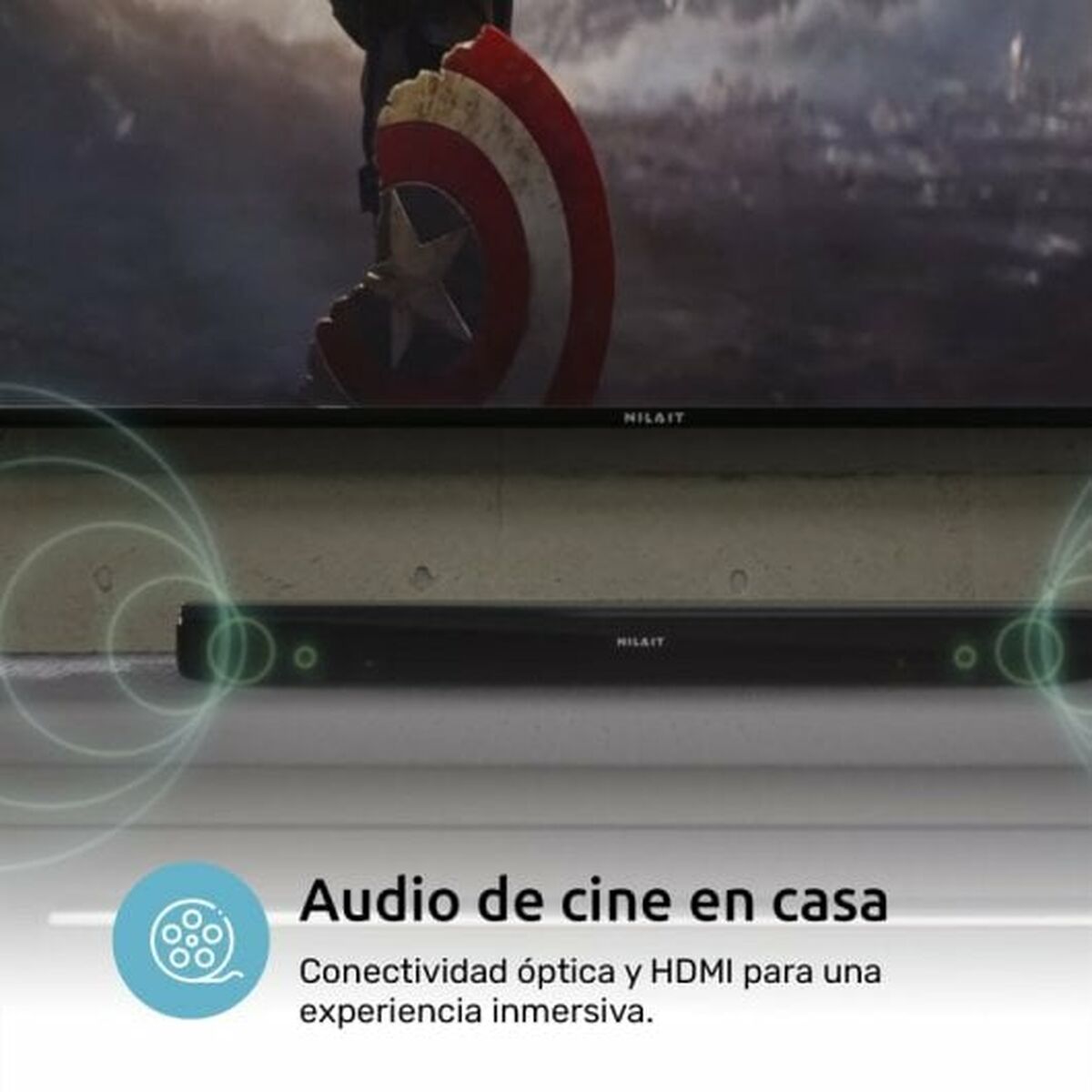 Soundbar Nilait Nero - Disponibile in 3-4 giorni lavorativi