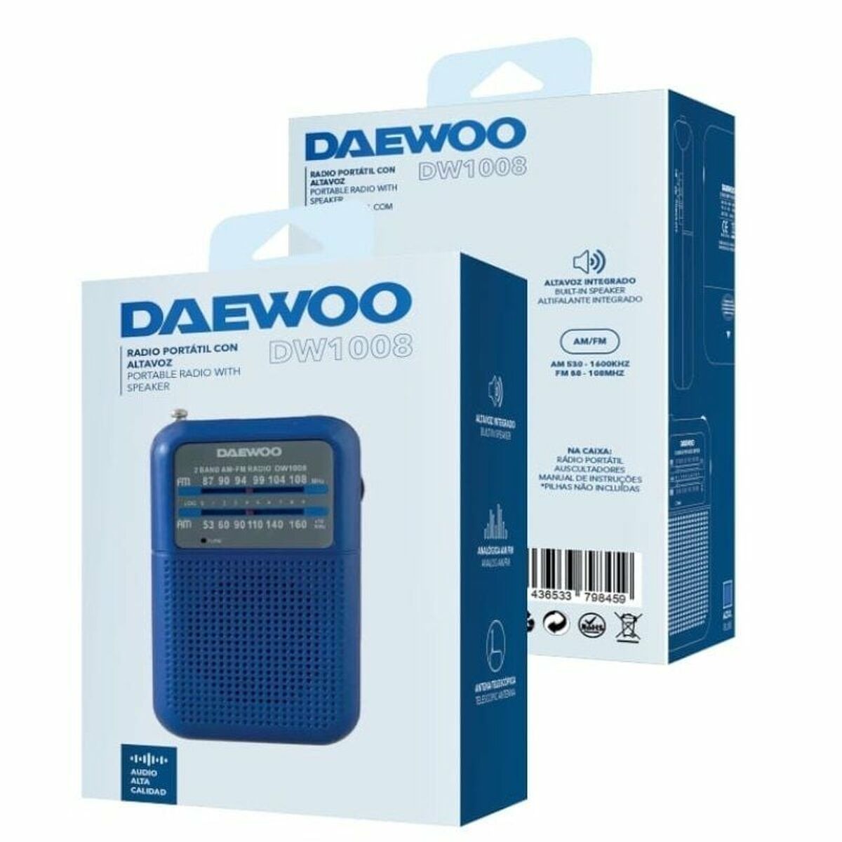 Radio Daewoo DW1008BL - Disponibile in 3-4 giorni lavorativi