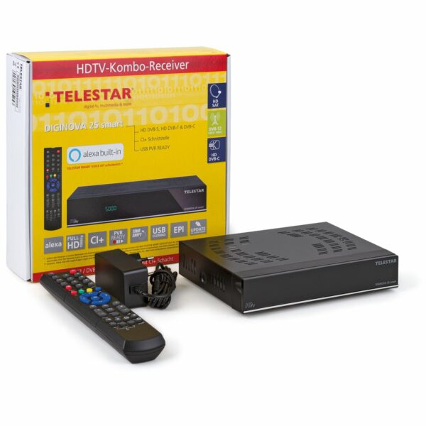 Telestar Diginova 25 Smart Satellite Full Hd Nero - Disponibile in 3-4 giorni lavorativi