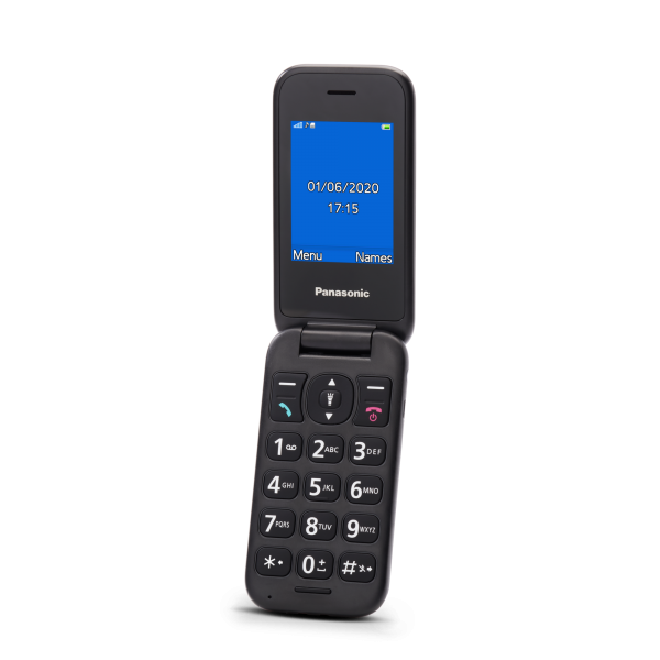 Panasonic KX-TU400 Cellulare Senior a conchiglia facilitato con SOS 2.4'' a colori Grigio - Disponibile in 3-4 giorni lavorativi