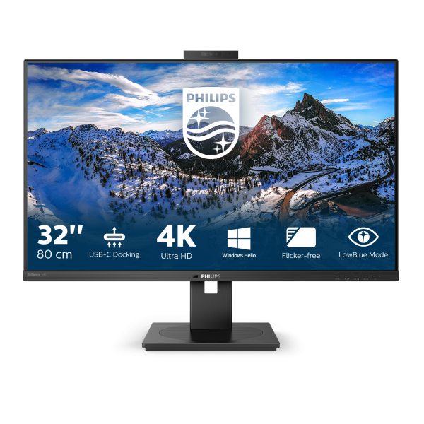 Monitor Nuovo MONITOR PHILIPS LED 31.5" 329P1H/00 IPS 3840x2160 4ms 350cd/m 1.000:1 (50.000.000:1)2x5W MM WEBCAM PIVOT 2HDMI DP USB-C docking - Disponibile in 3-4 giorni lavorativi