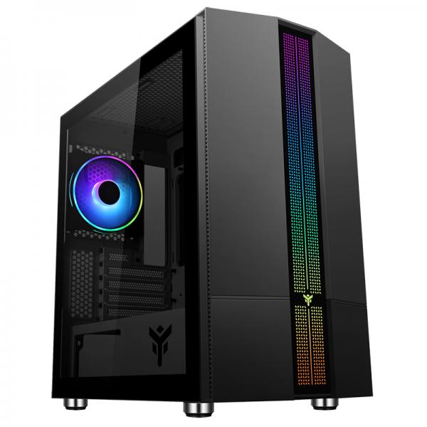 Case LIFLIG B41 - Gaming Mini Tower, mATX, 12cm ARGB fan, 2xUSB3, Side Panel Temp Glass - Disponibile in 3-4 giorni lavorativi