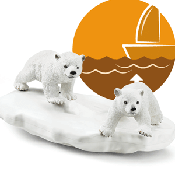 Set Animali Selvaggi Schleich Polar Bear Slide + 3 anni - Disponibile in 3-4 giorni lavorativi