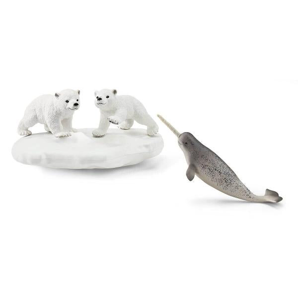 Set Animali Selvaggi Schleich Polar Bear Slide + 3 anni - Disponibile in 3-4 giorni lavorativi