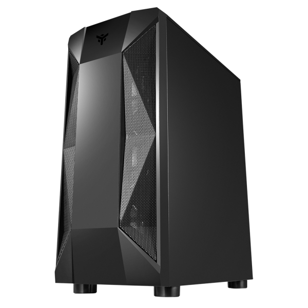 Case THE ROCK EVO - Gaming Middle Tower, USB3, 12cm ARGB fan, Side Panel Temp Glass - Disponibile in 3-4 giorni lavorativi