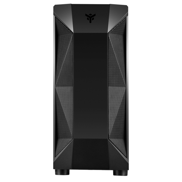 Case THE ROCK EVO - Gaming Middle Tower, USB3, 12cm ARGB fan, Side Panel Temp Glass - Disponibile in 3-4 giorni lavorativi