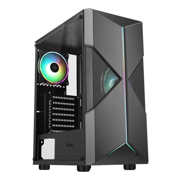 Case SPACIRC XO - Gaming Middle Tower, 2x12cm ARGB fan, USB3 - Disponibile in 3-4 giorni lavorativi