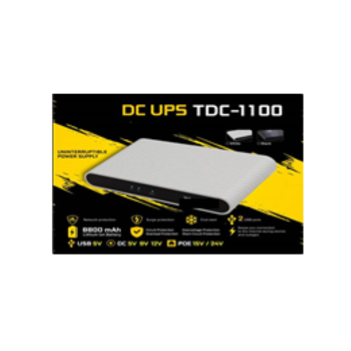 CROWN DC UPS TDC-1100 BLACK PER MODEM - Disponibile in 3-4 giorni lavorativi