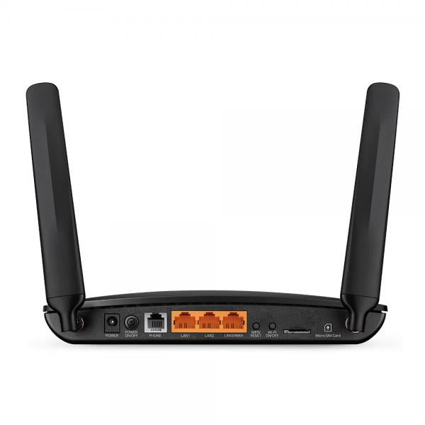 TP-LINK TL-MR6500V ROUTER 4G LTE WIRELESS DUAL BAND VOIP SWITCH 3 PORTE PORTA PHONE SEGRETERIA TELEFONICA INTEGRATA - Disponibile in 3-4 giorni lavorativi