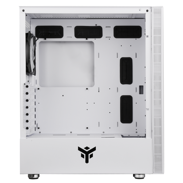 CASE ITEK M.TOWER "VERTIBRA S210W" GAMING 2*USB3, 12cm fan ARGB, Trasp Wind, WHITE EDITION - ITGCAVS210W - Disponibile in 3-4 giorni lavorativi