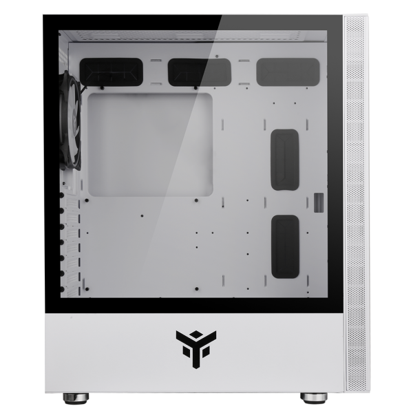 CASE ITEK M.TOWER "VERTIBRA S210W" GAMING 2*USB3, 12cm fan ARGB, Trasp Wind, WHITE EDITION - ITGCAVS210W - Disponibile in 3-4 giorni lavorativi