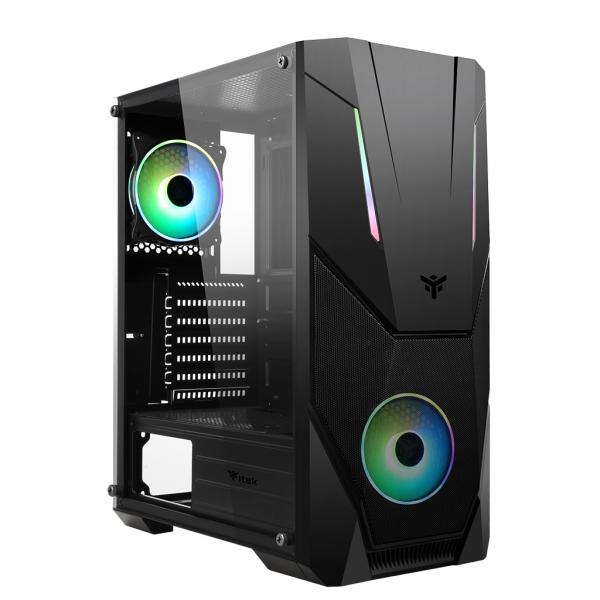 Case SPACIRC VO - Gaming Middle Tower, 2x12cm ARGB fan, USB3 - Disponibile in 3-4 giorni lavorativi