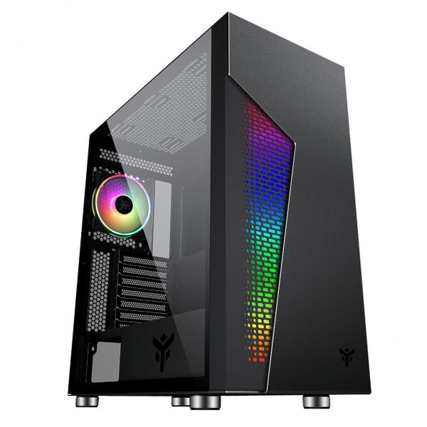 Case MAJES 30 - Gaming Full Tower, 12cm ARGB fan, 2xUSB3, Side Panel Temp Glass - Disponibile in 3-4 giorni lavorativi