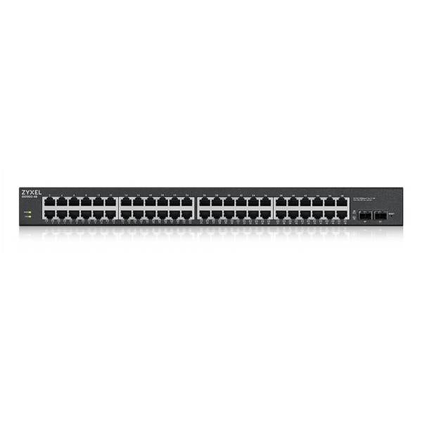 SWITCH ZYXEL GS-1900-48HP 48P LAN GIGABIT 24P PoE+ 2 porte SFP Gigabit, Supporto IPv6, VLAN, WEB MANAGED Rack - Disponibile in 3-4 giorni lavorativi