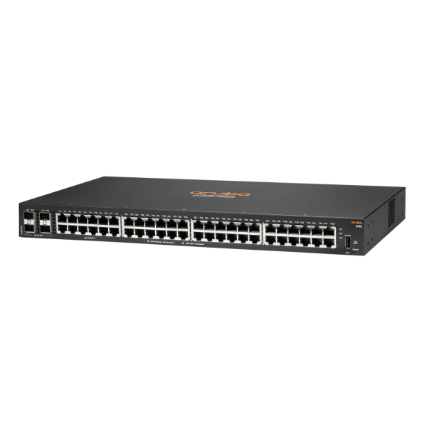 Hewlett Packard Enterprise Aruba 6100 48G 4SFP+ Gestito L3 Gigabit Ethernet (10/100/1000) 1U Nero - Disponibile in 6-7 giorni lavorativi