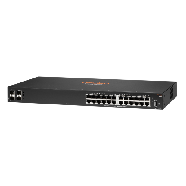 Hewlett Packard Enterprise Aruba 6100 24G 4SFP+ Gestito L3 Gigabit Ethernet (10/100/1000) 1U Nero - Disponibile in 6-7 giorni lavorativi