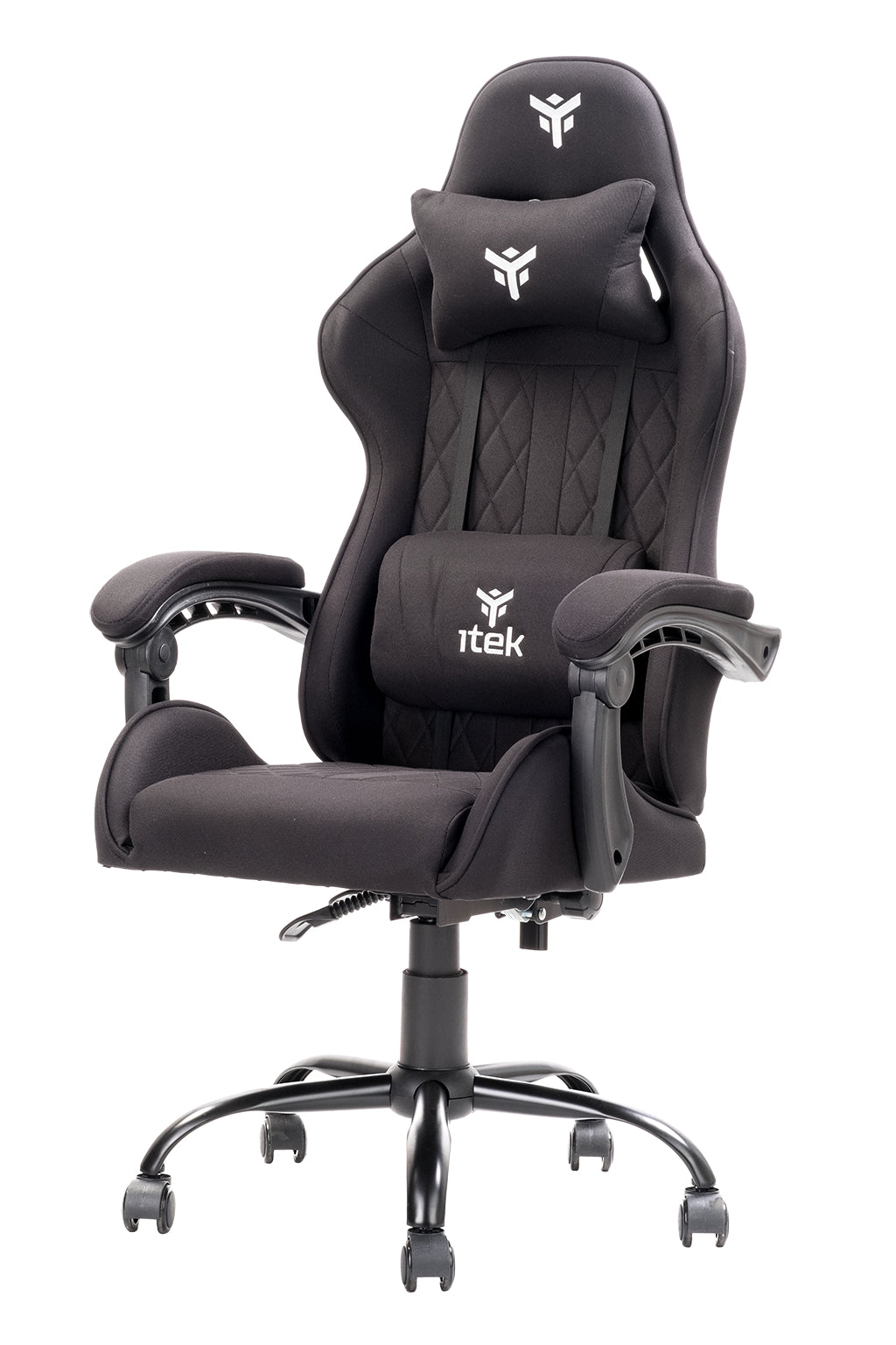 ITEK RHOMBUS FF10 Sedia Poltrona Da Gaming Ergonomica Schienale Reclinabile Nero - Disponibile in 2-4 giorni lavorativi