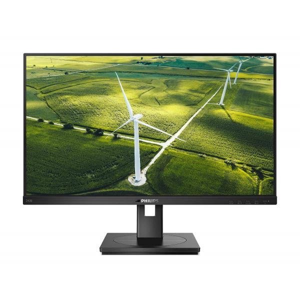 Monitor Nuovo MONITOR PHILIPS LED 23.8"Wide 242B1G/00 IPS 1920x1080 250cd/mq 1000:1 (50.000.000:1) 2x2W MM Pivot RegH VGA DVI HDMI DP USB - Disponibile in 3-4 giorni lavorativi