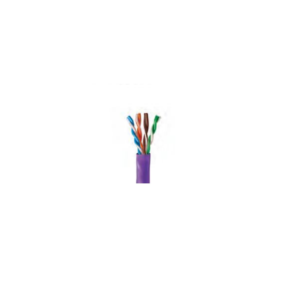 Cavo Lan Cat 6 24 AWG U/UTP 4 Pair LSHF/LSZH Cable Violet - EuroClass Eca 305mt - C6U-Eca-B305VT4 - Disponibile in 3-4 giorni lavorativi