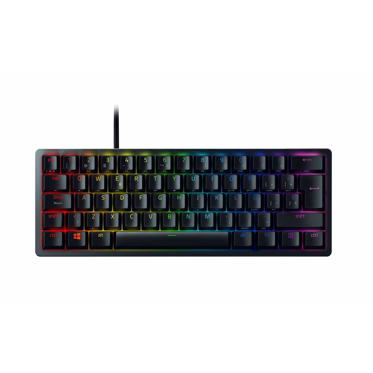 Tastiera per Giochi Razer Huntsman Mini (Red Switch) Nero Qwerty in Spagnolo - Disponibile in 3-4 giorni lavorativi