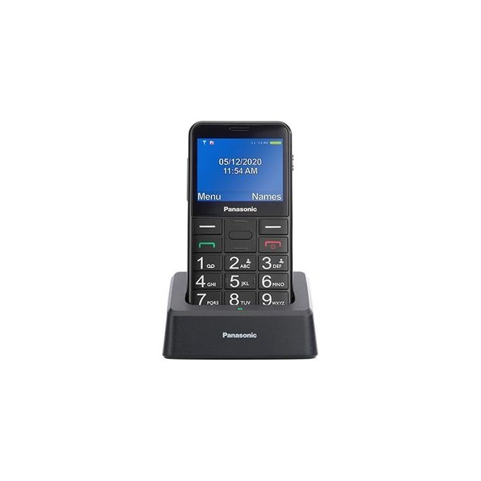 Panasonic KX-TU155 Telefono Cellulare ad Utilizzo Facilitato Pulsanti Grandi Ampio Schermo a Colori da 2.4'' Pulsante SOS Compatibile con Apparecchi Acustici Base di Ricarica Blu - Disponibile in 3-4 giorni lavorativi