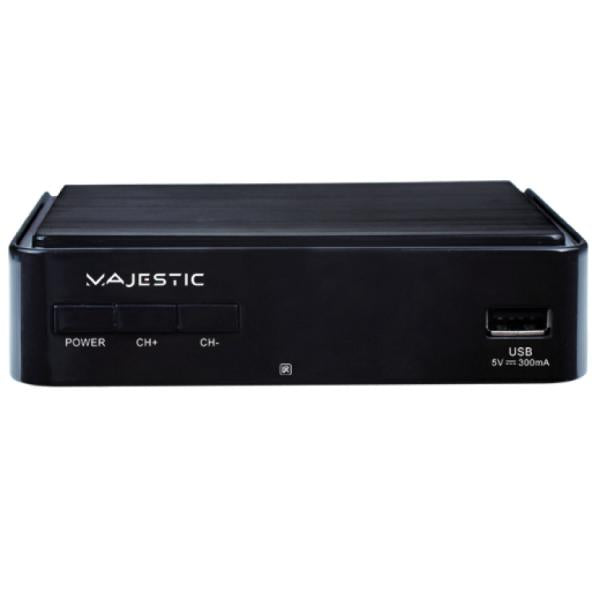 MAJESTIC DEC-665 DECODER DIGITALE TERRESTRE DVB-T/T2 HD USB 2.0 HIGH SPEED PER LA RIPRODUZIONE DI FILE MULTIMEDIALI NERO - Disponibile in 3-4 giorni lavorativi