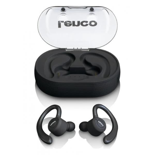 Lenco EPB-460BK cuffia e auricolare Cuffie True Wireless Stereo (TWS) A clip Sport Micro-USB Bluetooth Nero - Disponibile in 6-7 giorni lavorativi