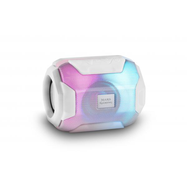 Altoparlante Bluetooth Mars Gaming MSBAX RGB 10 W Colore:Bianco - Disponibile in 3-4 giorni lavorativi