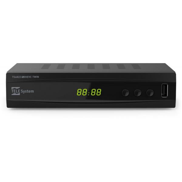 DECODER TELESYSTEM T2 TS6822 TWIN PVR - Disponibile in 3-4 giorni lavorativi