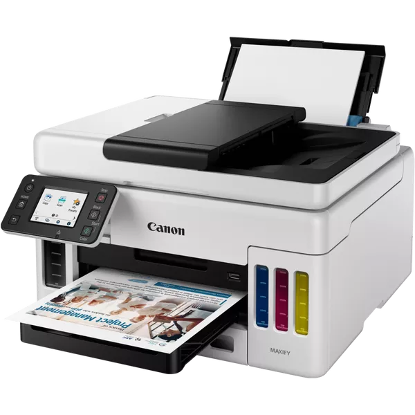 Stampante multifunzione MULTIFUNZIONE CANON INK Maxify GX6050 A4 24/15.5IPM 250FF DUPLEX LAN USB WiFi LCD 2.7" - Disponibile in 3-4 giorni lavorativi