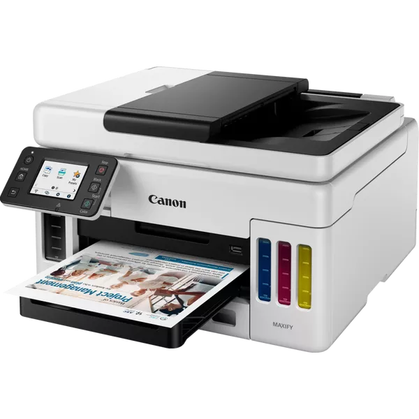 Stampante multifunzione MULTIFUNZIONE CANON INK Maxify GX6050 A4 24/15.5IPM 250FF DUPLEX LAN USB WiFi LCD 2.7" - Disponibile in 3-4 giorni lavorativi