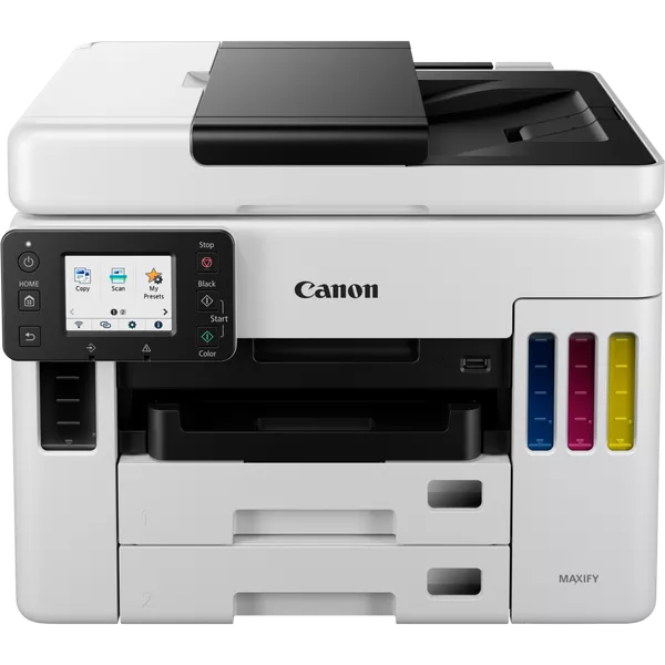 Stampante multifunzione MULTIFUNZIONE CANON INK Maxify GX7050 A4 24/15.5IPM 250FF DUPLEX FAX LAN USB WiFi LCD 2.7" - Disponibile in 3-4 giorni lavorativi