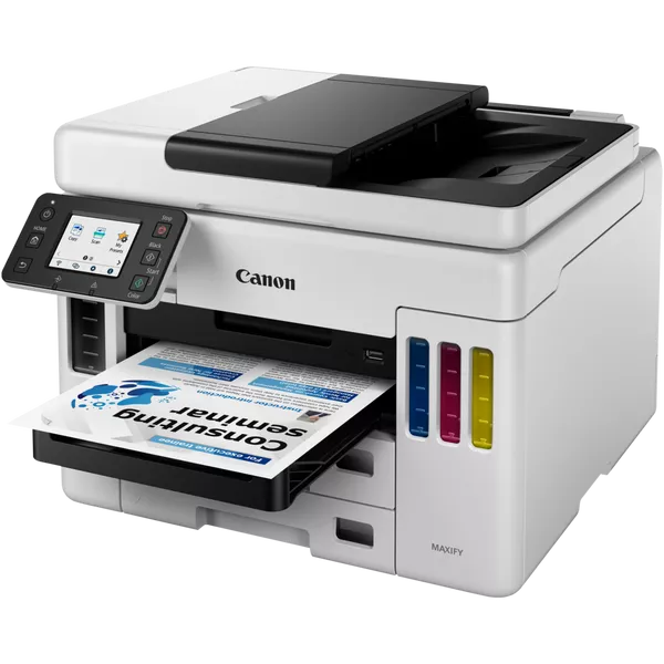 Stampante multifunzione MULTIFUNZIONE CANON INK Maxify GX7050 A4 24/15.5IPM 250FF DUPLEX FAX LAN USB WiFi LCD 2.7" - Disponibile in 3-4 giorni lavorativi