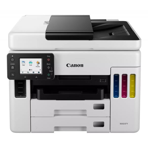 Stampante multifunzione MULTIFUNZIONE CANON INK Maxify GX7050 A4 24/15.5IPM 250FF DUPLEX FAX LAN USB WiFi LCD 2.7" - Disponibile in 3-4 giorni lavorativi