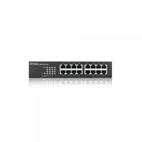 ZYXEL SWITCH UNMANAGED 16 PORTE GIGABIT, DESIGN SENZA VENTOLE, DESKTOP/RACK - Disponibile in 3-4 giorni lavorativi