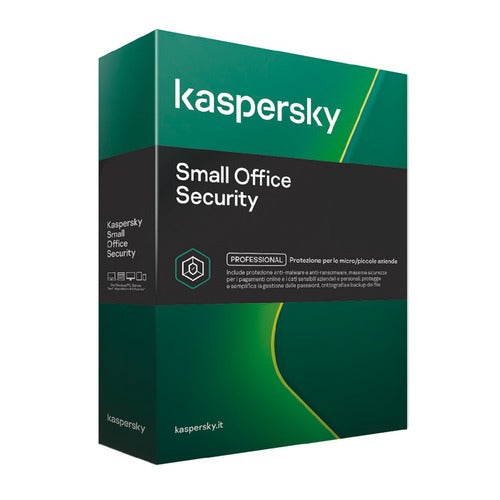 KASPERSKY SMALL OFFICE SECURITY 8.0 1 Server + 10 client (10 DT + 10 MD) KL4541X5KFS-21ITSLIM - Disponibile in 3-4 giorni lavorativi Kaspersky