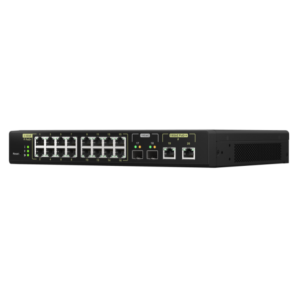 QNAP QSW-M2116P-2T2S switch di rete Gestito L2 2.5G Ethernet Supporto Power over Ethernet (PoE) Nero - Disponibile in 6-7 giorni lavorativi