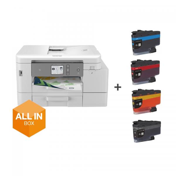 Stampante multifunzione MULTIFUNZIONE BROTHER INK MFC-J4540DWXL A4 20/19ipm 128MB 150+250FF FAX ADF DUPLEX LAN USB2.0 WiFi LCD 6.8lcm - Disponibile in 3-4 giorni lavorativi