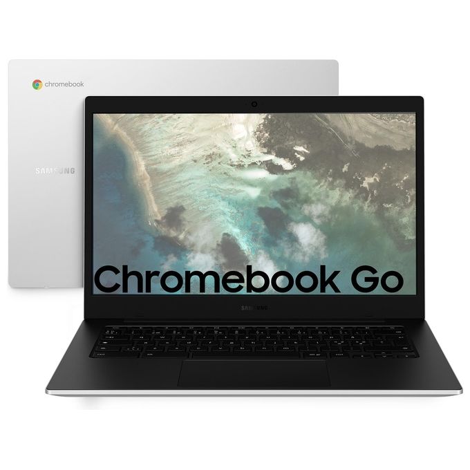 PC Notebook Nuovo Samsung Chromebook Notebook, Processore Intel Celeron N4500, Ram 4Gb, Hdd 64Gb eMMC, Display 14'', Chrome Os - Disponibile in 3-4 giorni lavorativi