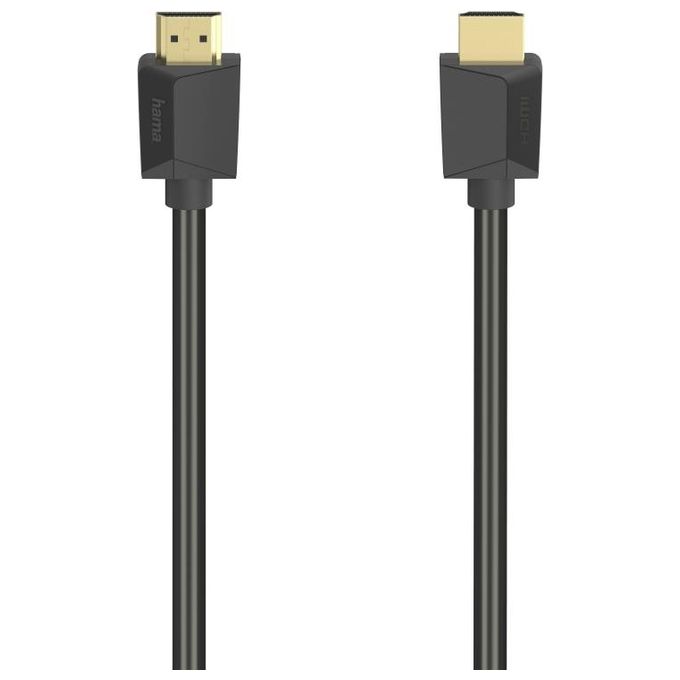 Hama Cavo Hdmi M-Hdmi M Hdmi High Speed con Ethernet Connettori Dorati Risoluzione 8K 2mt - Disponibile in 3-4 giorni lavorativi