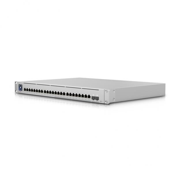 Ubiquiti Networks USW-ENTERPRISE-24-POE switch di rete Gestito L3 Gigabit Ethernet (10/100/1000) Supporto Power over Ethernet (PoE) Argento - Disponibile in 6-7 giorni lavorativi