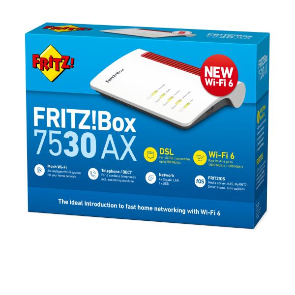 AVM FRITZ! ROUTER FRITZ!BOX 7530 AX INTERNATIONAL - Disponibile in 3-4 giorni lavorativi