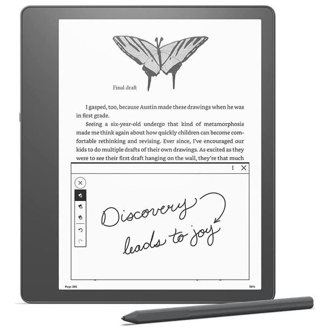 Tablet Nuovo Amazon E-book Kindle Scribe con Penna Basic Grigio Tungsteno - Disponibile in 3-4 giorni lavorativi