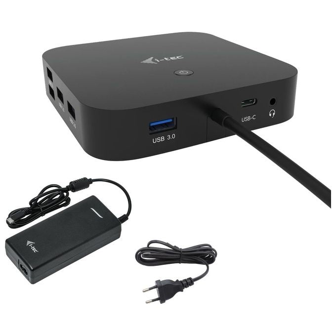 I-Tec Usb-c Hdmi Dp Docking Station con Power Delivery 100W e Universal Charger 112eW - Disponibile in 3-4 giorni lavorativi