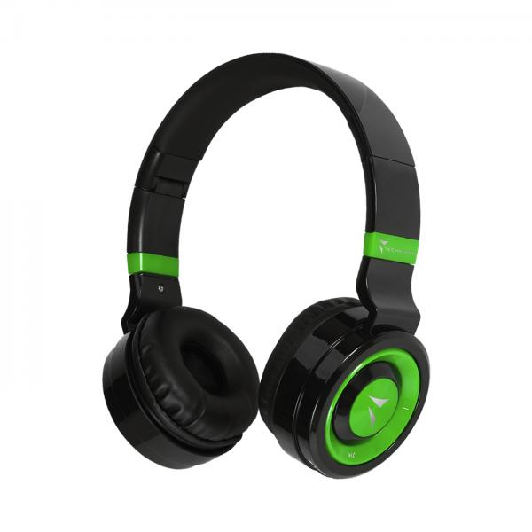 Techmade Cuffie Wireless BT+ Microfono Green - Disponibile in 2-3 giorni lavorativi