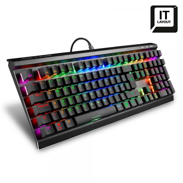 SHARKOON TASTIERA GAMING MECCANICA SKILLER SGK60, SWITCH KAILH BOX BROWN, LAYOUT ITA, RGB - Disponibile in 3-4 giorni lavorativi