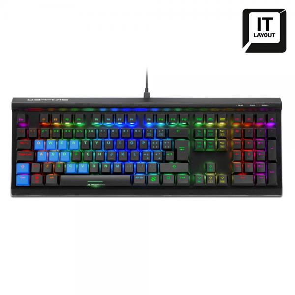 SHARKOON TASTIERA GAMING MECCANICA SKILLER SGK60, SWITCH KAILH BOX BROWN, LAYOUT ITA, RGB - Disponibile in 3-4 giorni lavorativi