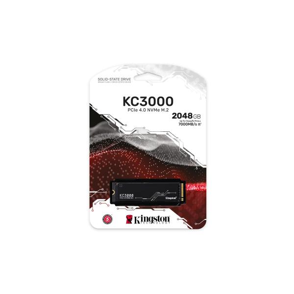 SSD KINGSTON M.2(2280) PCIe NVMe 2048GB SKC3000D/2048G Read:7000MB/s-Write:7000MB/s - Disponibile in 3-4 giorni lavorativi